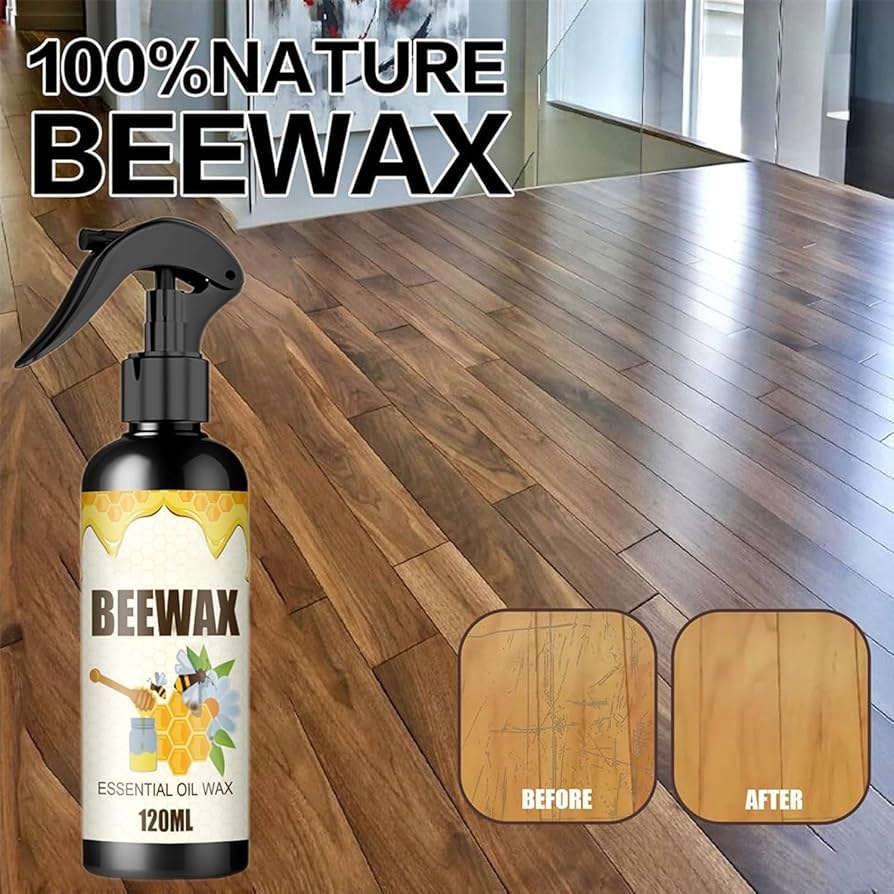 [PACK OF 3] Beeswax Furniture Polish 85g ,Wood Seasoning Beeswax | Natural Wood Wax Traditional Beeswax Polish for Wood & Furniture | Beeswax Wood Polish and Cleaner for Furniture Care | 2pcs beeswax 85g, 1 pcs beewax spray 120ml